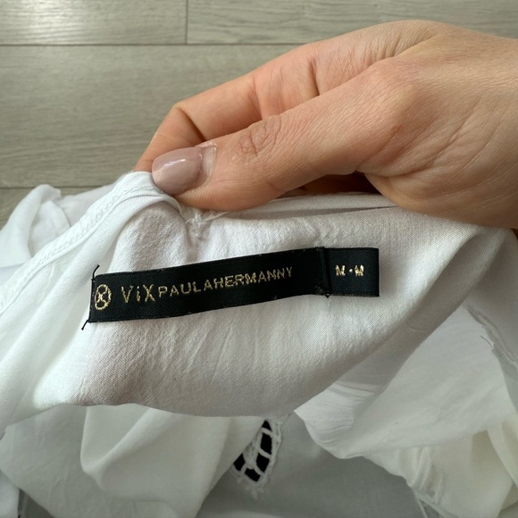 Vix White Eyelet Swimsuit Cover Up - Picture 4 of 8